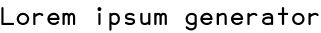 Lorem ipsum generator